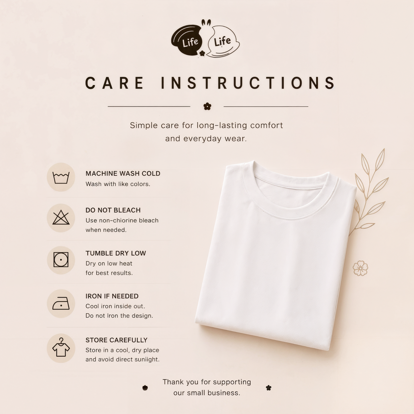 Minimal Bunny Tee
