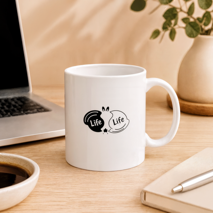 Life to Life Minimalist Bunny Mug