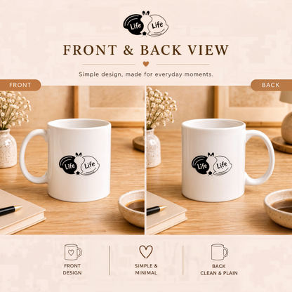 Life to Life Minimalist Bunny Mug