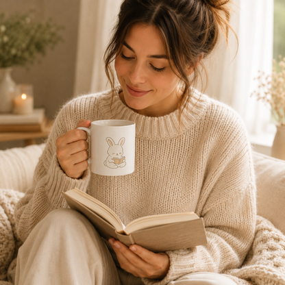 Quiet Chapters Cozy Bunny Mug