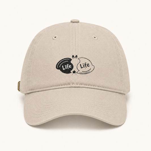 Life to Life Minimal Bunny Dad Cap