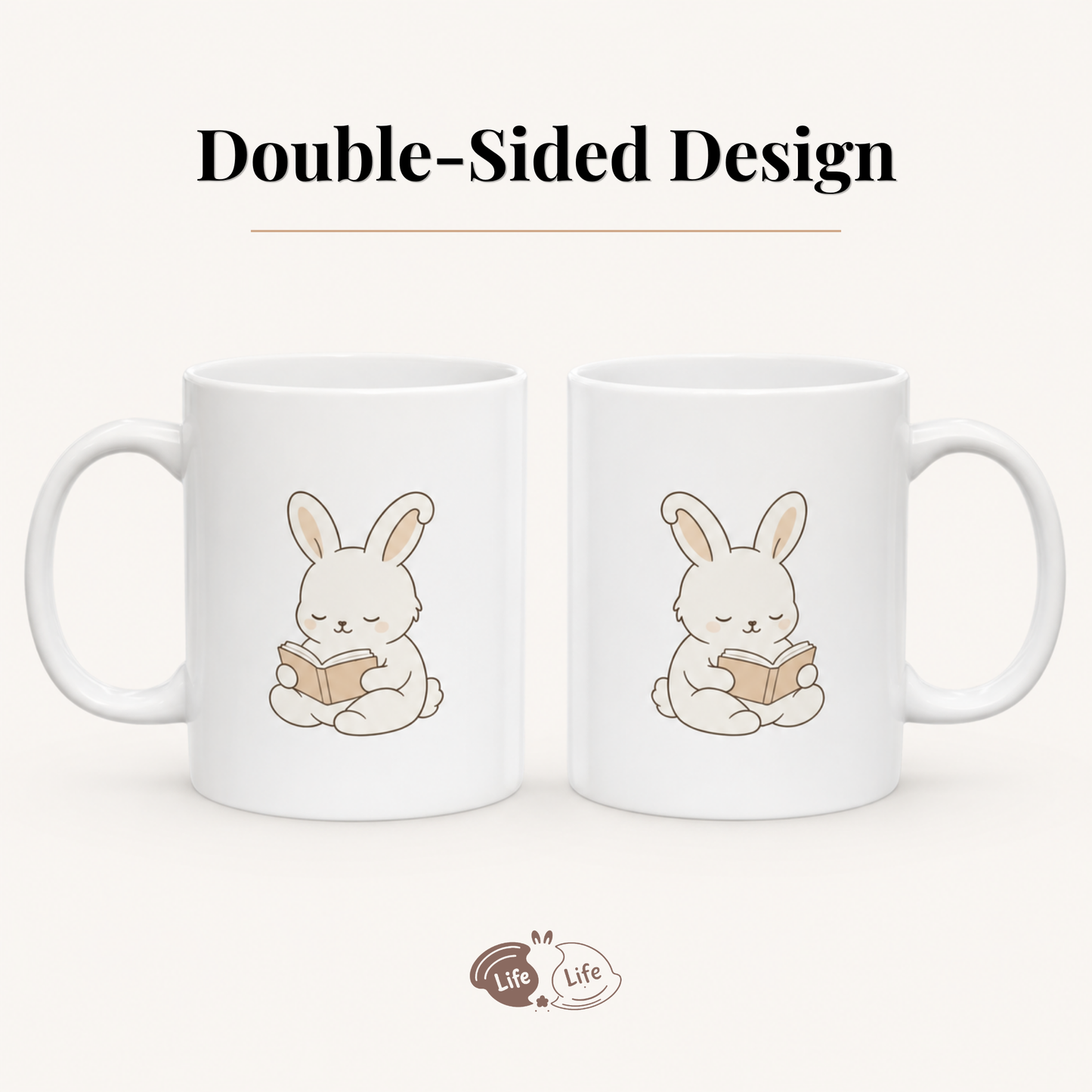 Quiet Chapters Cozy Bunny Mug