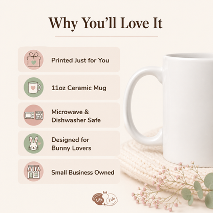 Quiet Chapters Cozy Bunny Mug