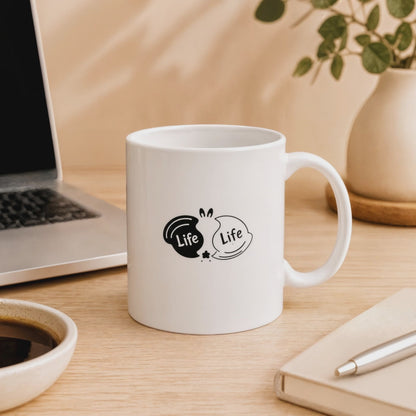 Life to Life Minimalist Bunny Mug