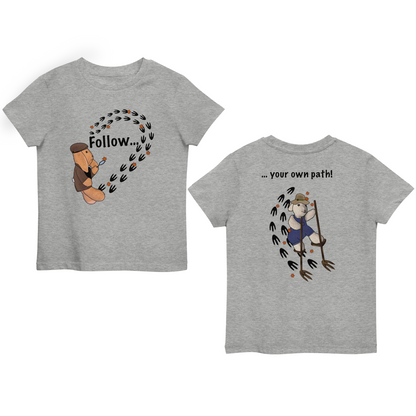 Follow ... your own path! Organic cotton kids t-shirt