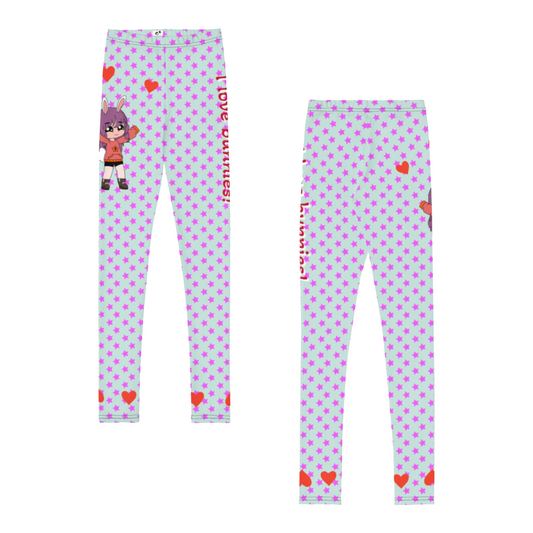 I love bunnies! Youth Leggings