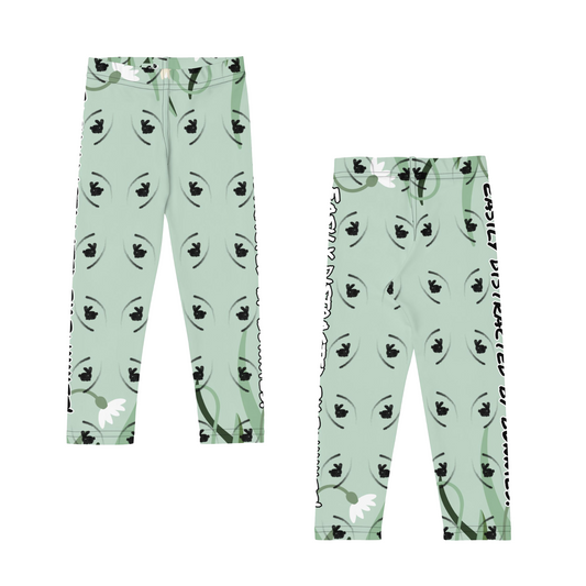 Easily distracted by bunnies! Kid's Leggings