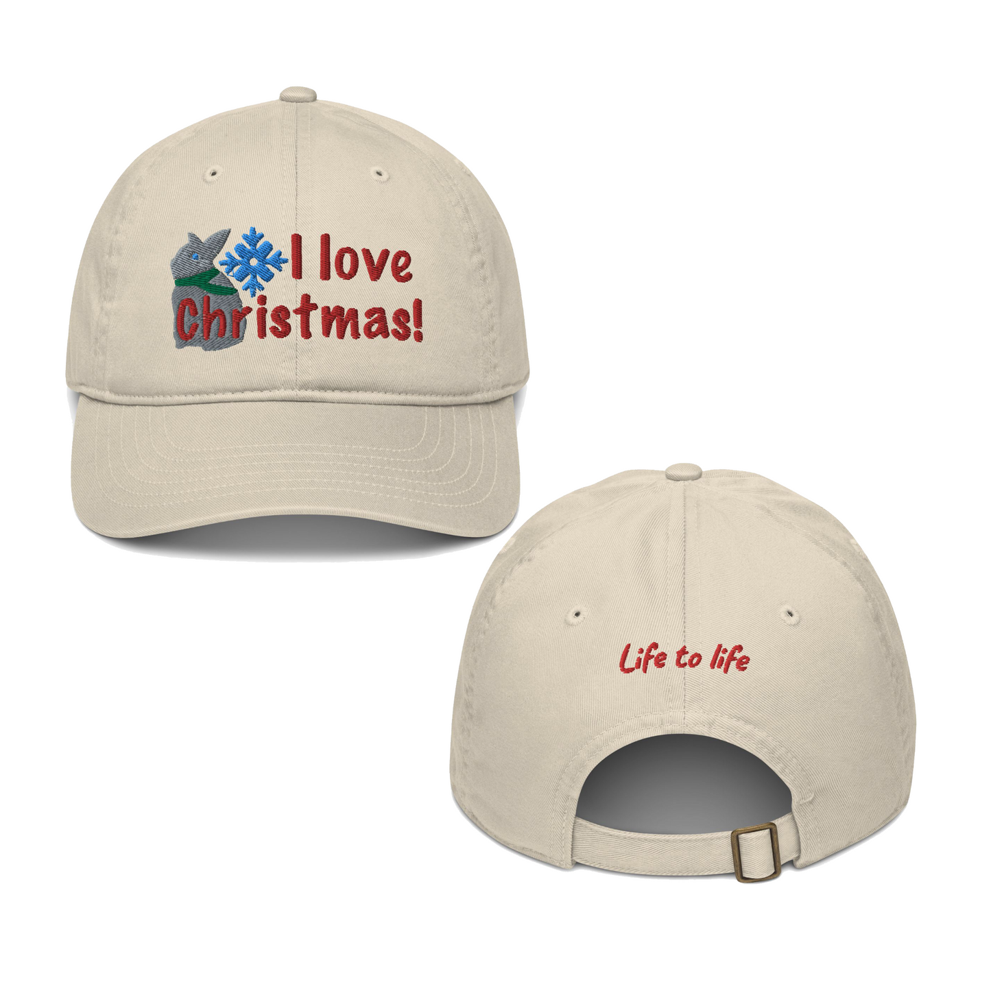 I love Christmas! Organic hat