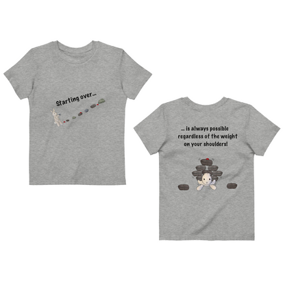 Starting over ... your shoulders! Organic cotton kids t-shirt