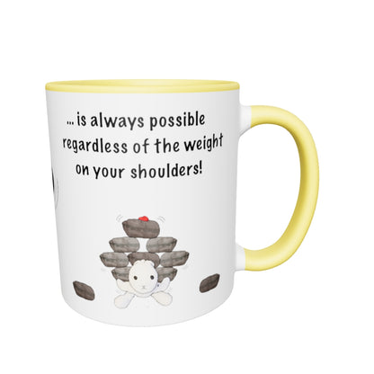 Starting over ... your shoulders! Mug with Color Inside