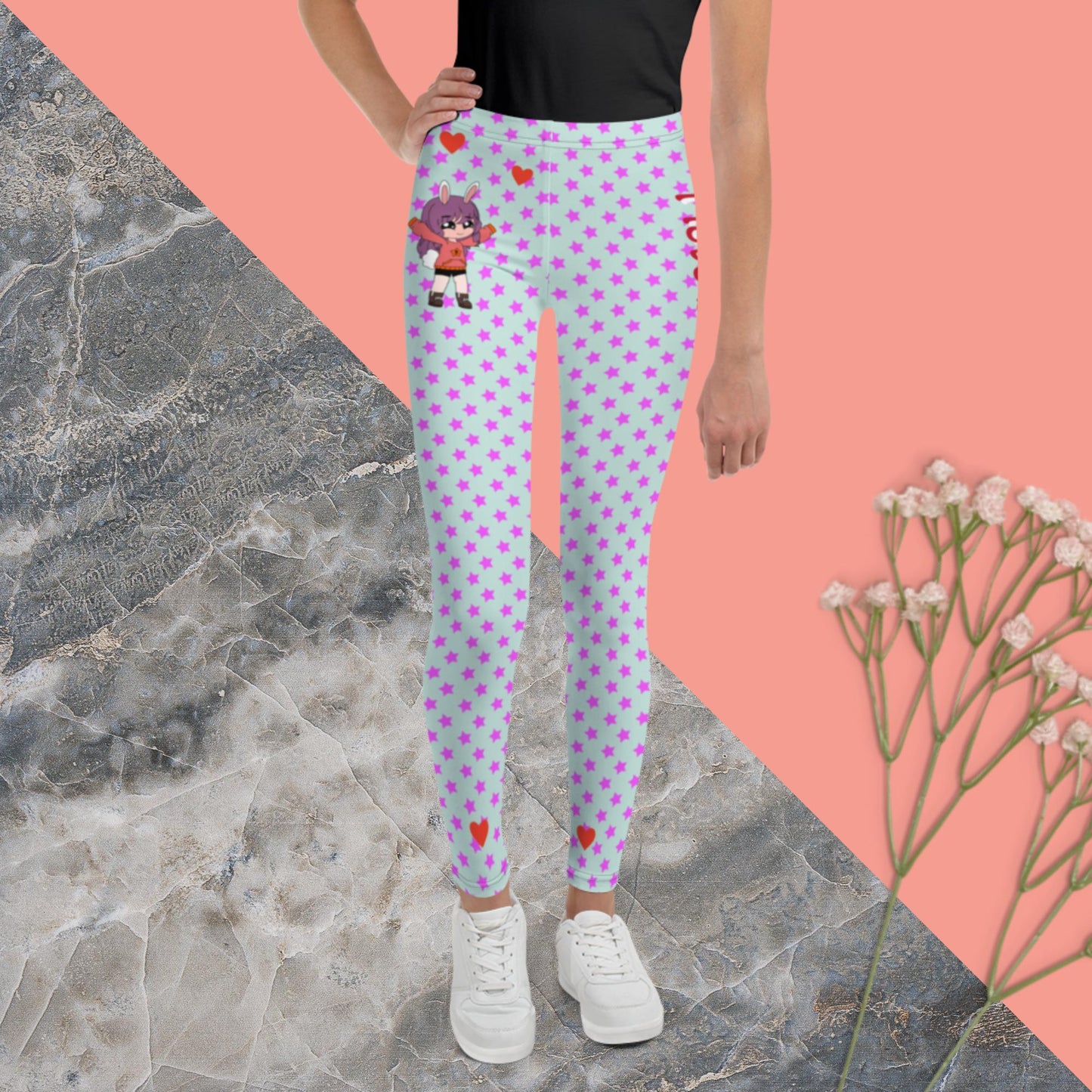 I love bunnies! Youth Leggings