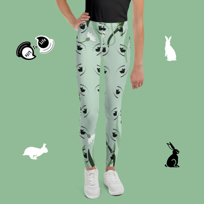 Easily distracted by bunnies! Youth Leggings