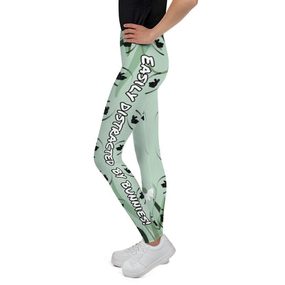 Easily distracted by bunnies! Youth Leggings