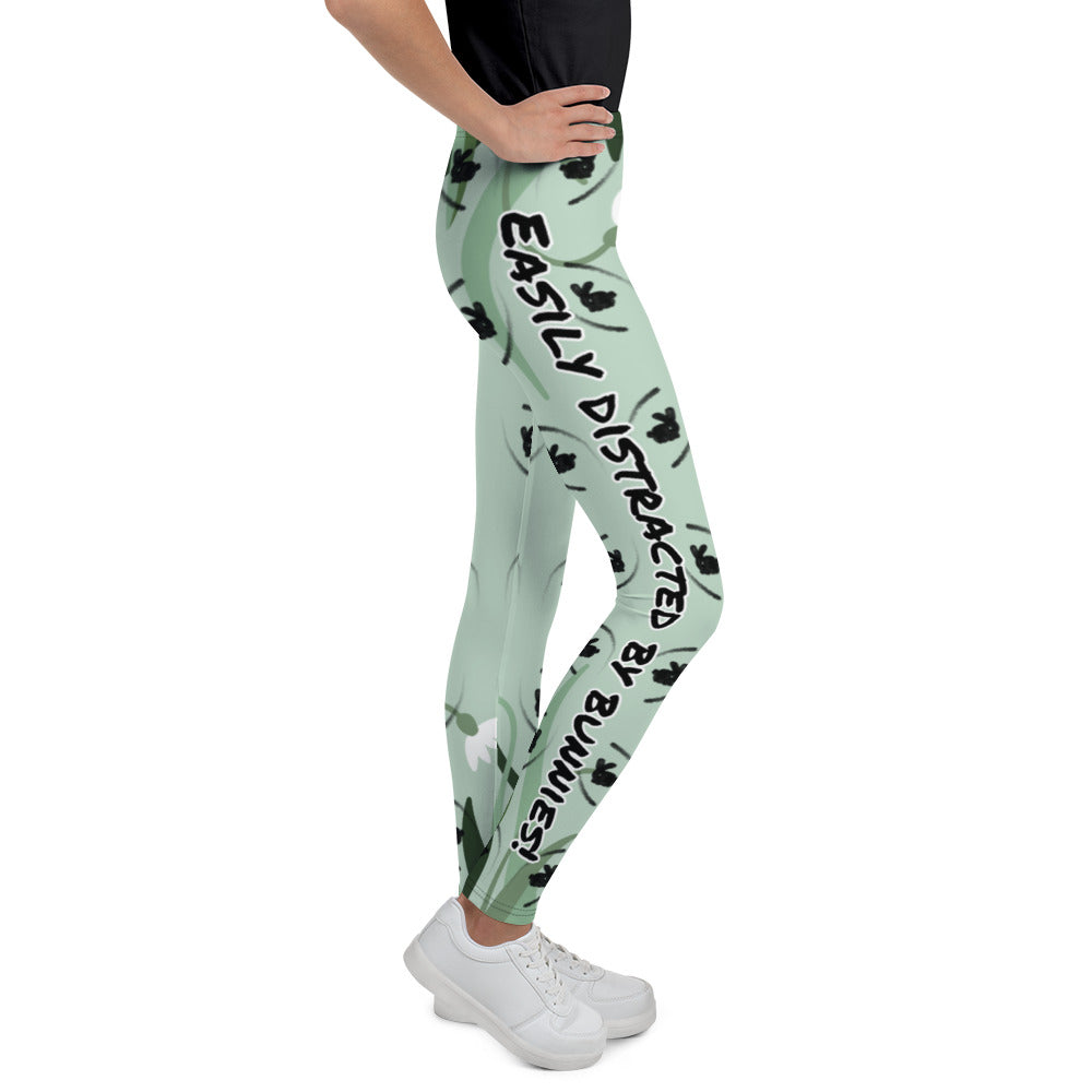 Easily distracted by bunnies! Youth Leggings