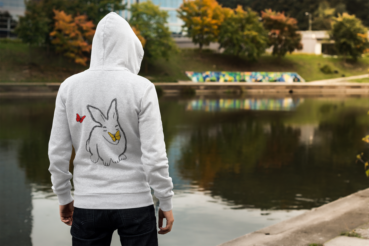 The life of a bunny! Unisex essential eco hoodie