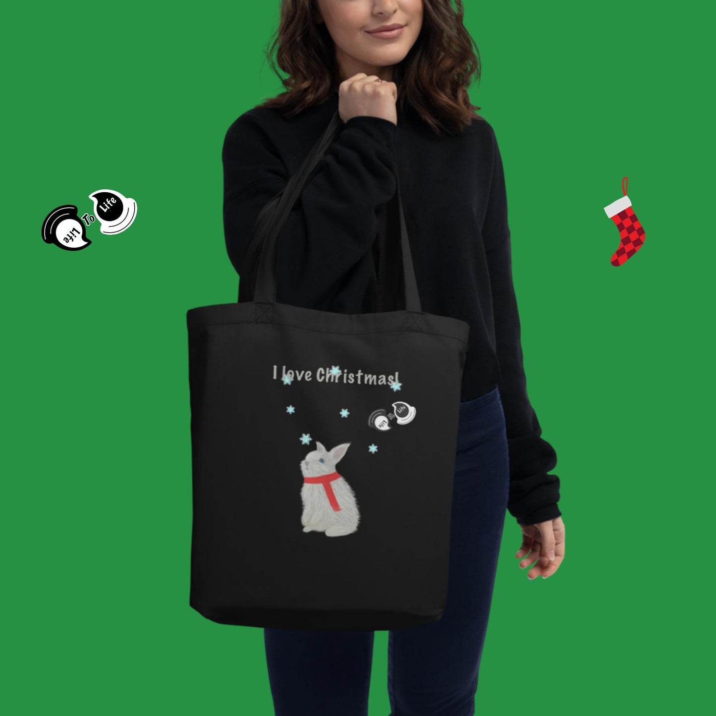 I love Christmas! Eco Tote Bag