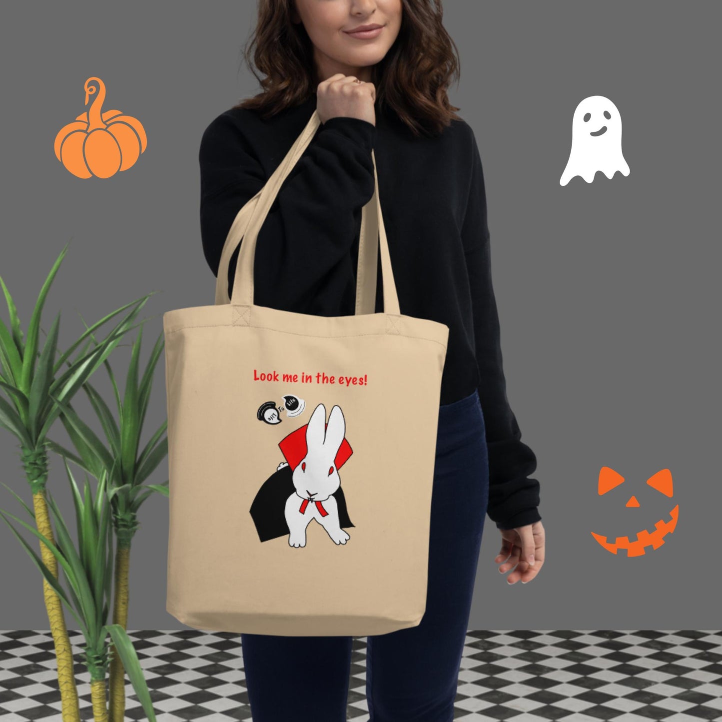 Look me in the eyes! Eco Tote Bag