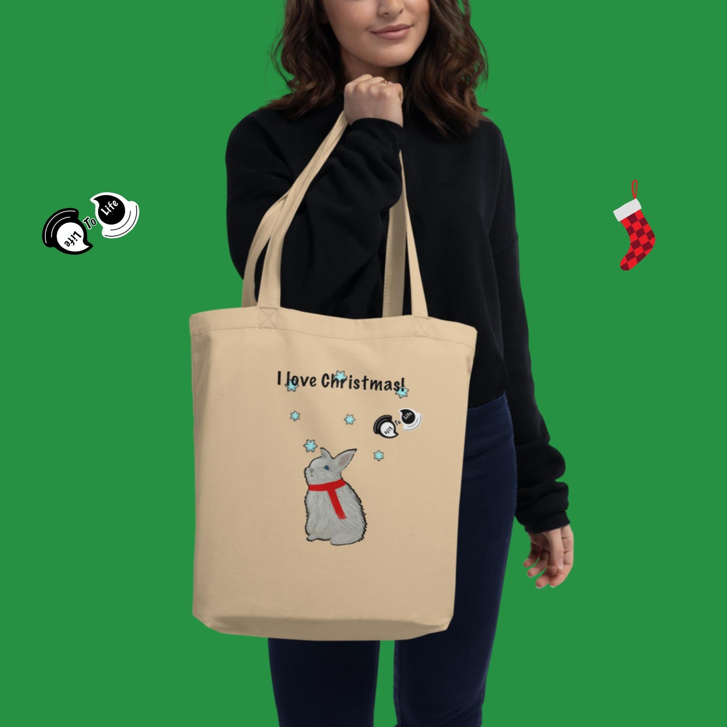 I love Christmas! Eco Tote Bag