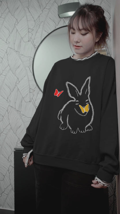 The life of a bunny! Unisex organic sweatshirt