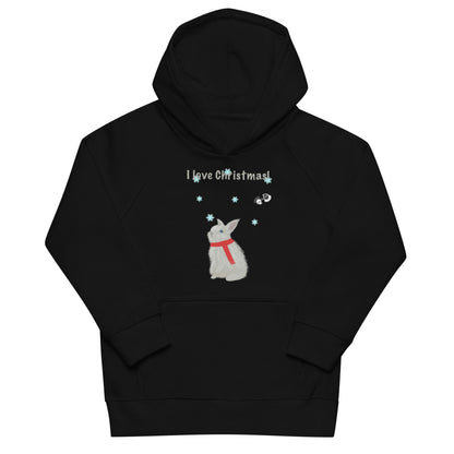 I love Christmas! Kids eco hoodie