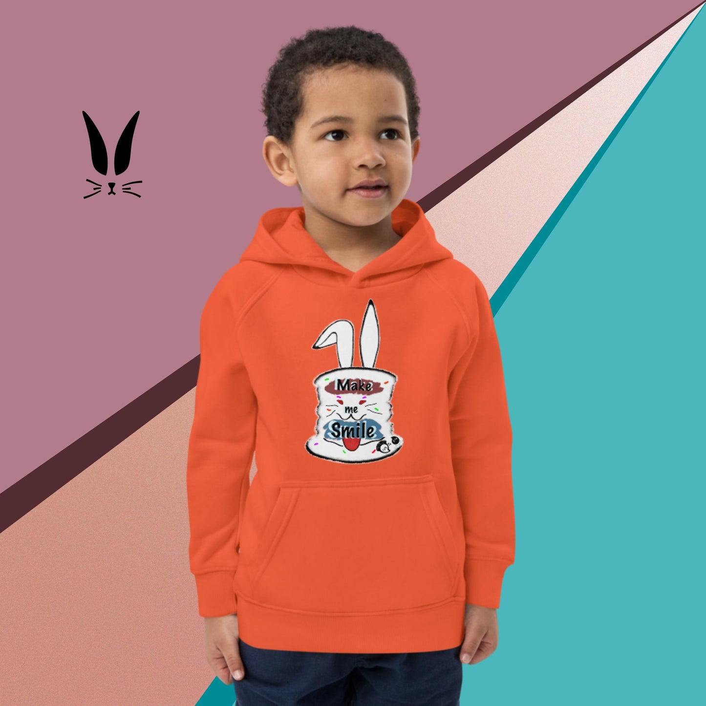 Make me smile! Kids eco hoodie