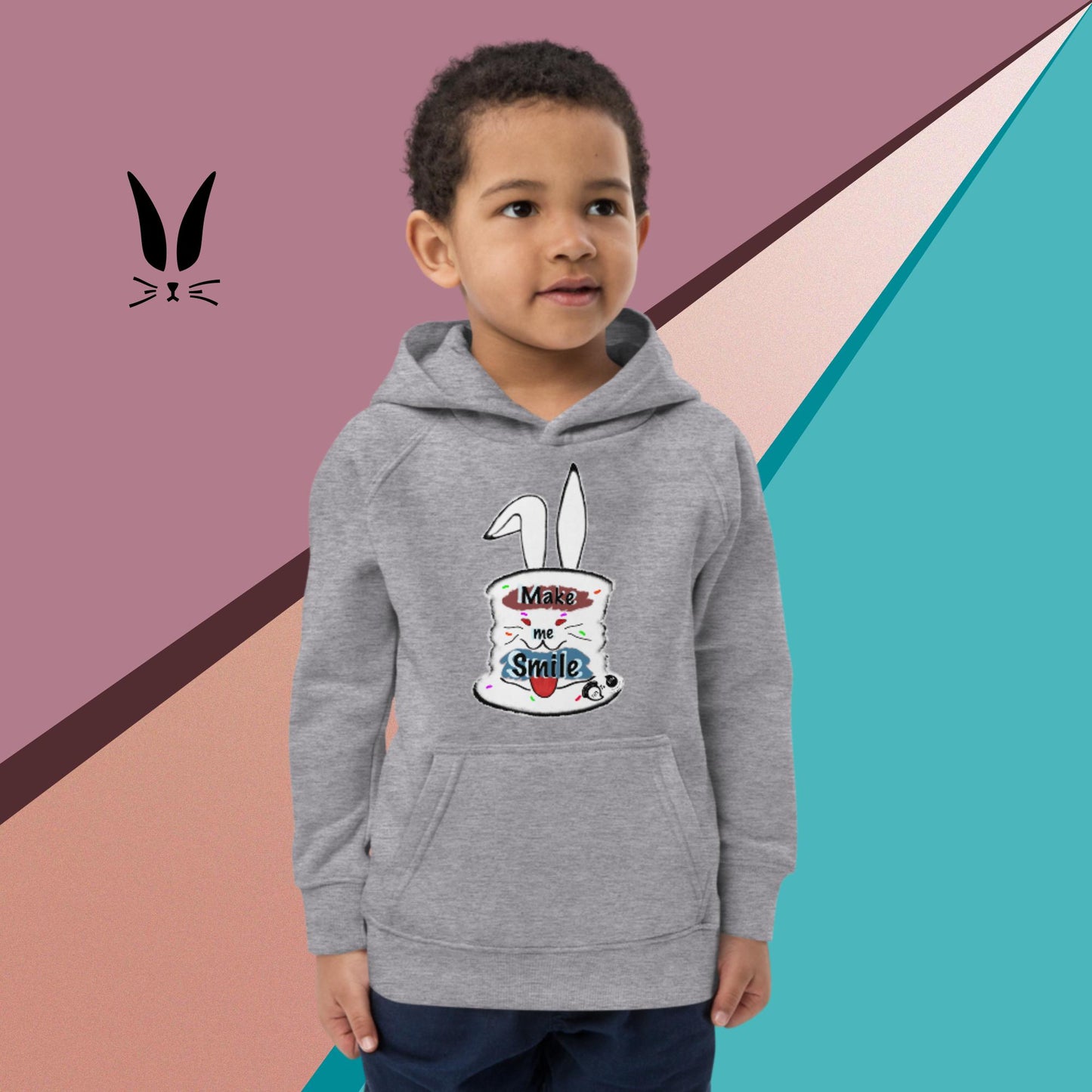 Make me smile! Kids eco hoodie