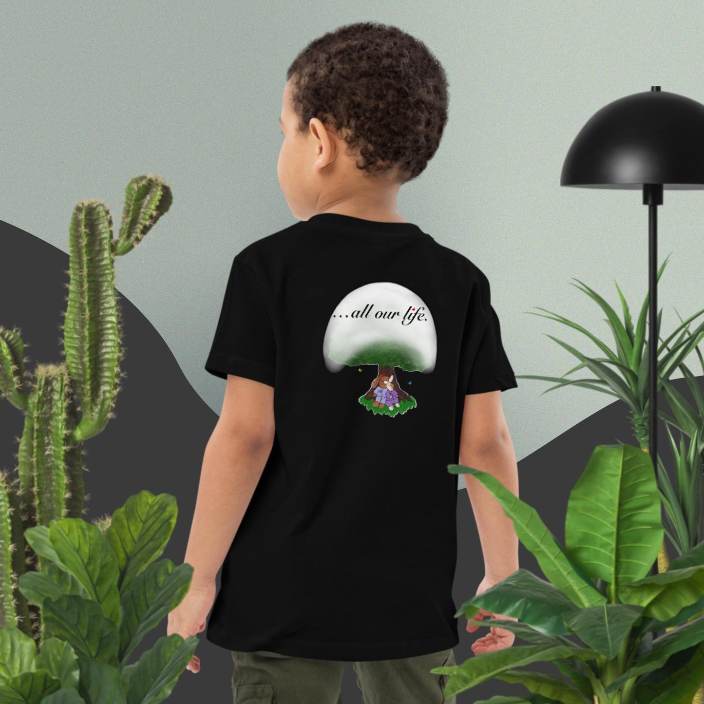 Take good care of us … all our life! Organic cotton kids t-shirt