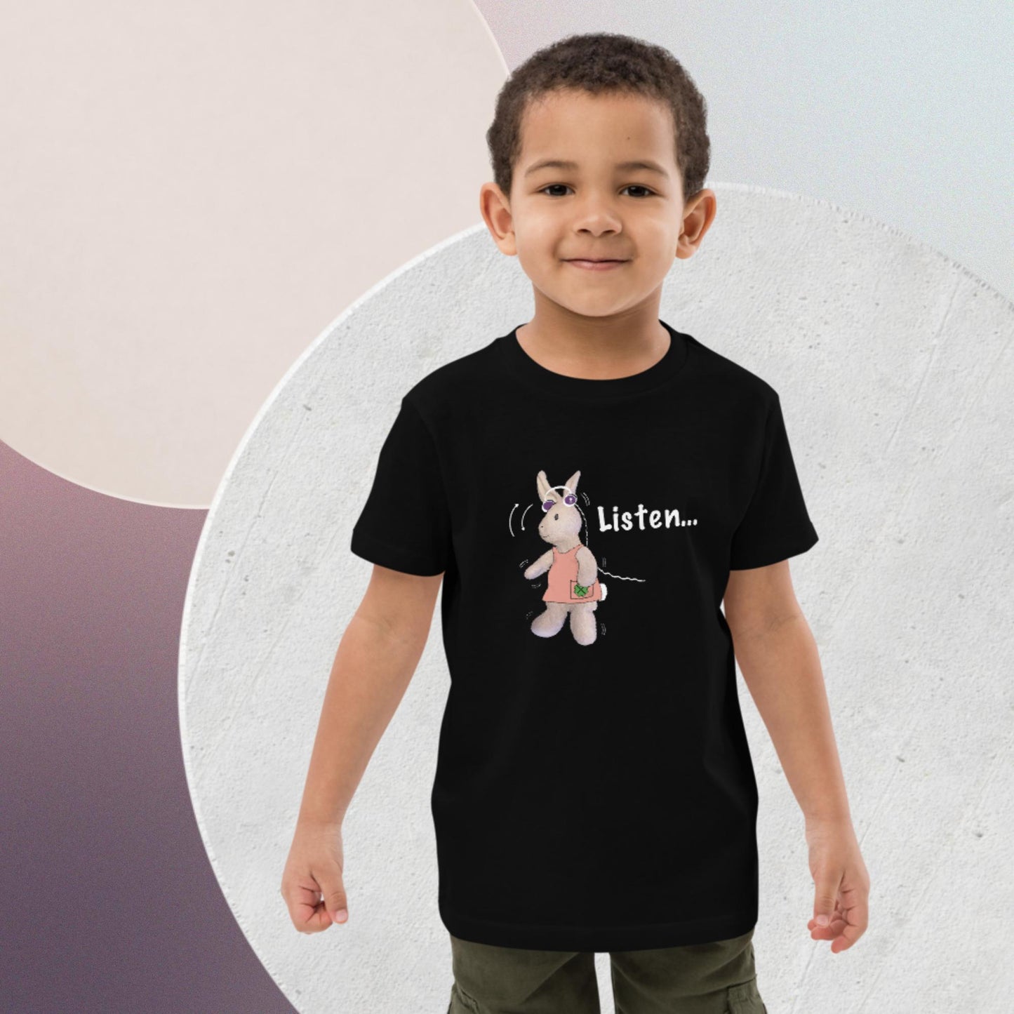 Listen ... to me! Organic cotton kids t-shirt