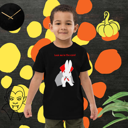 Look me in the eyes! Organic cotton kids t-shirt