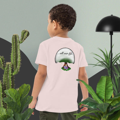 Take good care of us … all our life! Organic cotton kids t-shirt