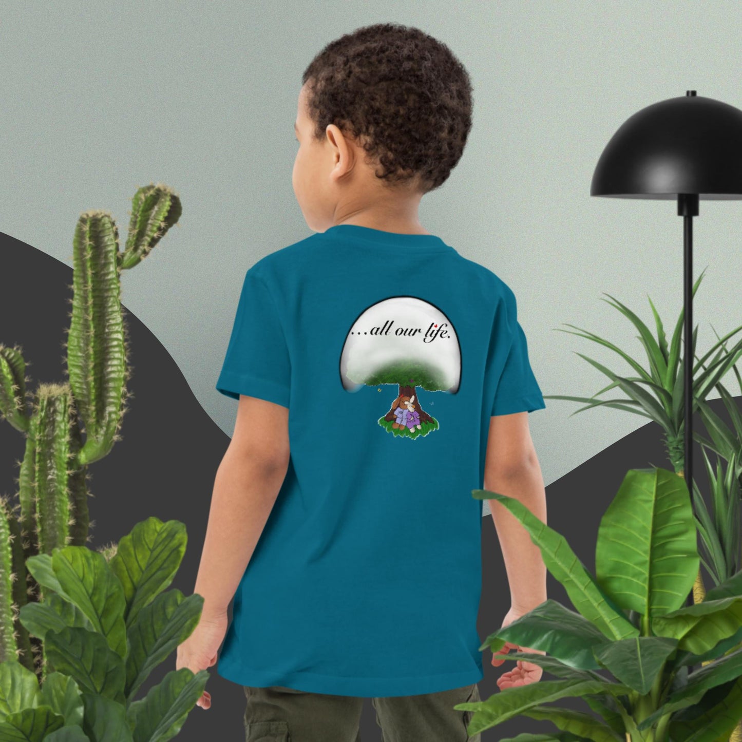 Take good care of us … all our life! Organic cotton kids t-shirt