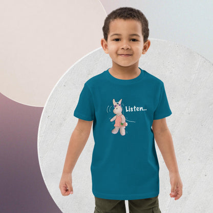 Listen ... to me! Organic cotton kids t-shirt