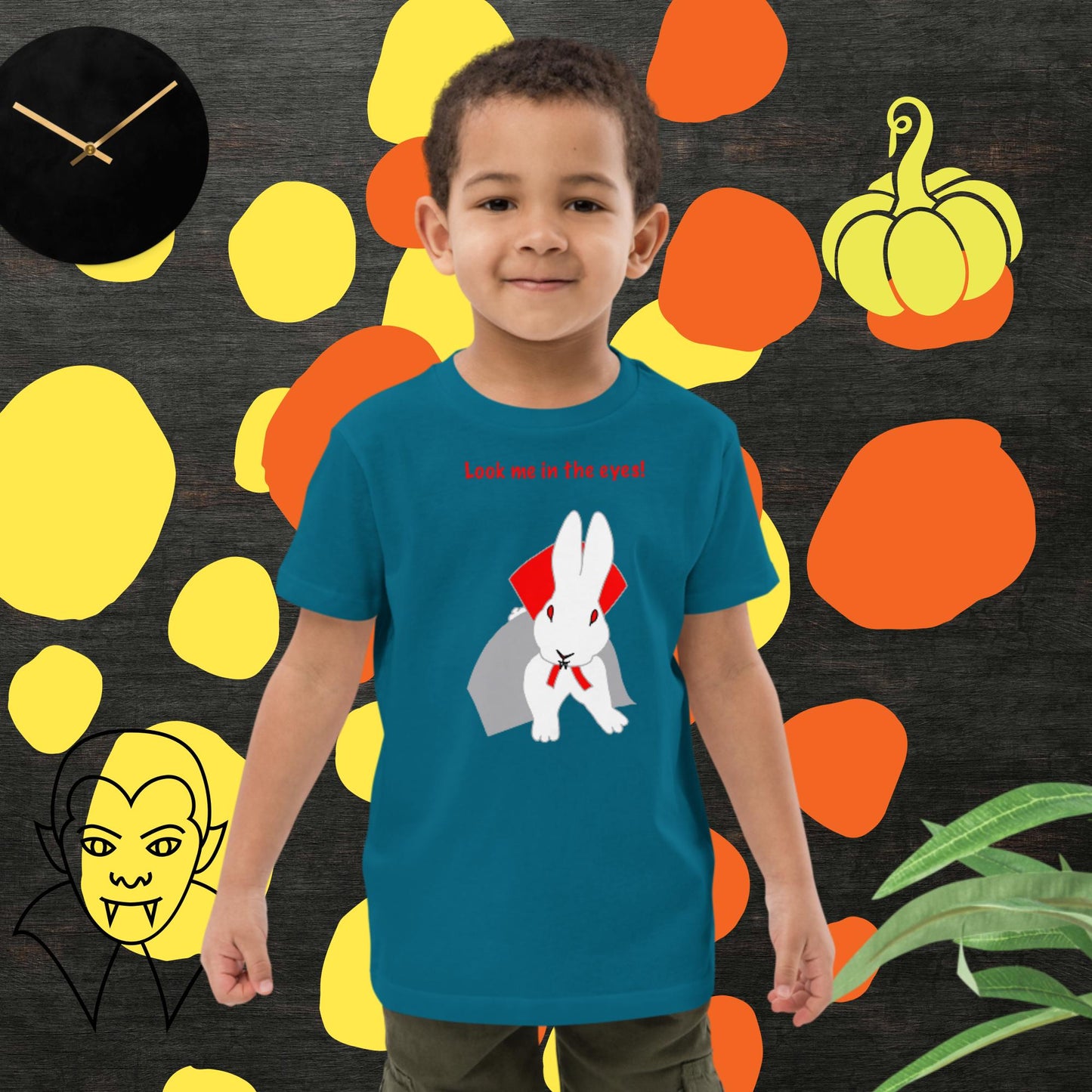 Look me in the eyes! Organic cotton kids t-shirt