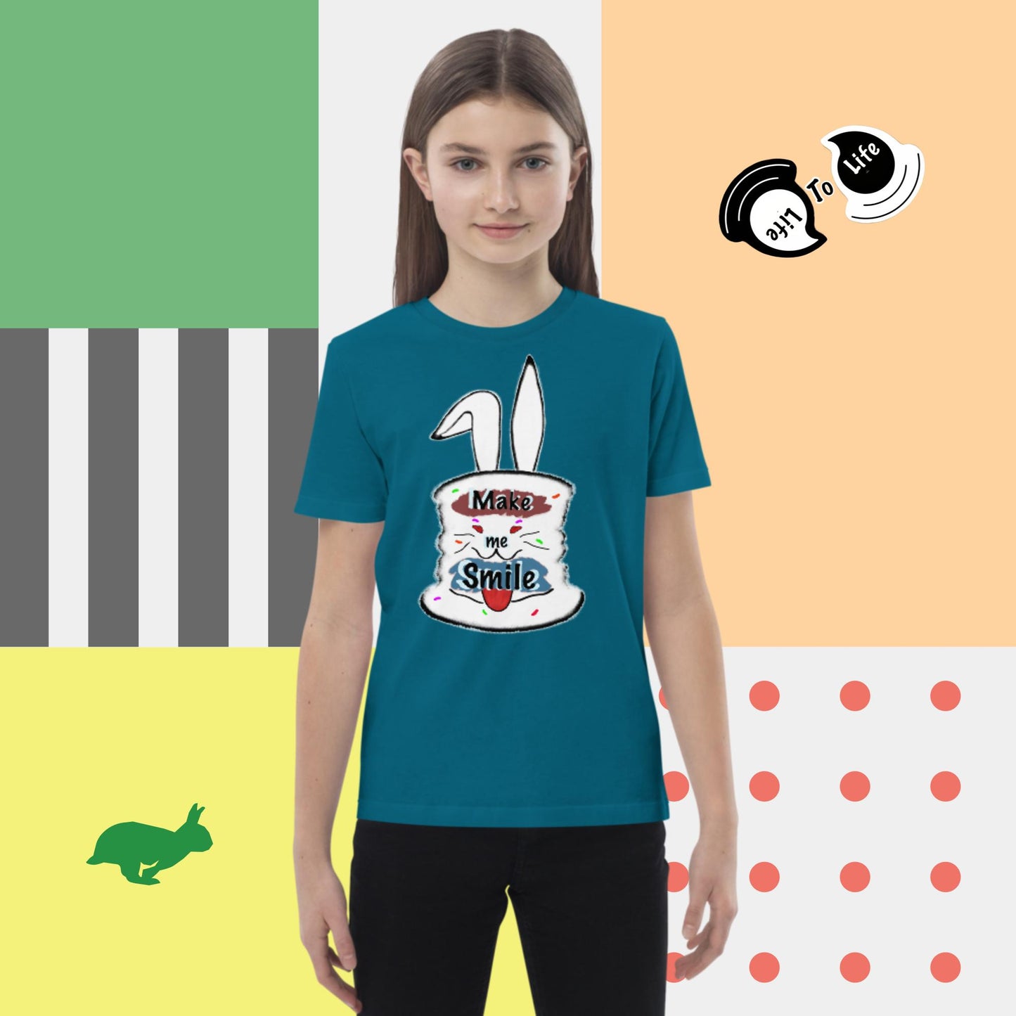 Make me smile! Organic cotton kids t-shirt