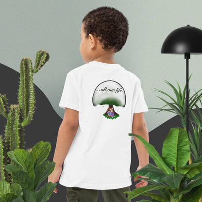 Take good care of us … all our life! Organic cotton kids t-shirt