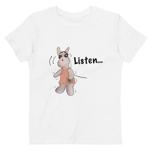 Listen... Organic cotton kids t-shirt