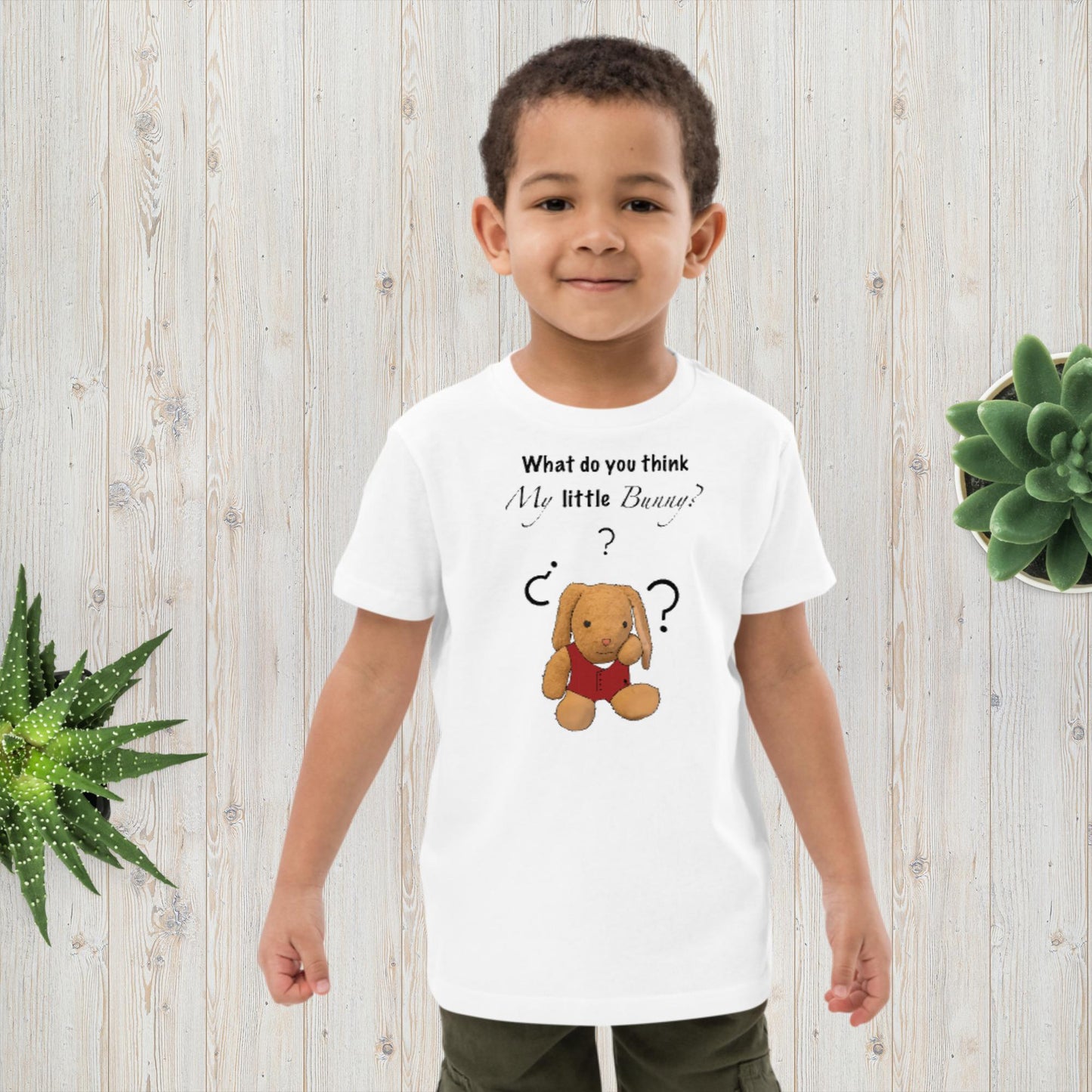 What do you think my little bunny? Organic cotton kids t-shirt