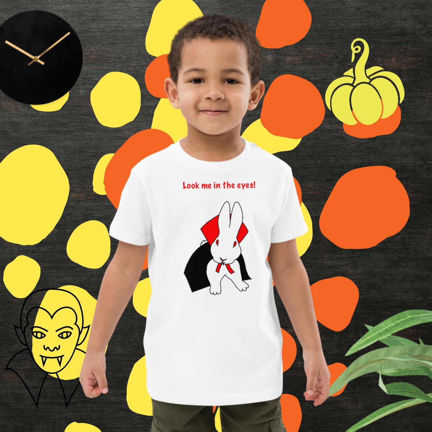 Look me in the eyes! Organic cotton kids t-shirt