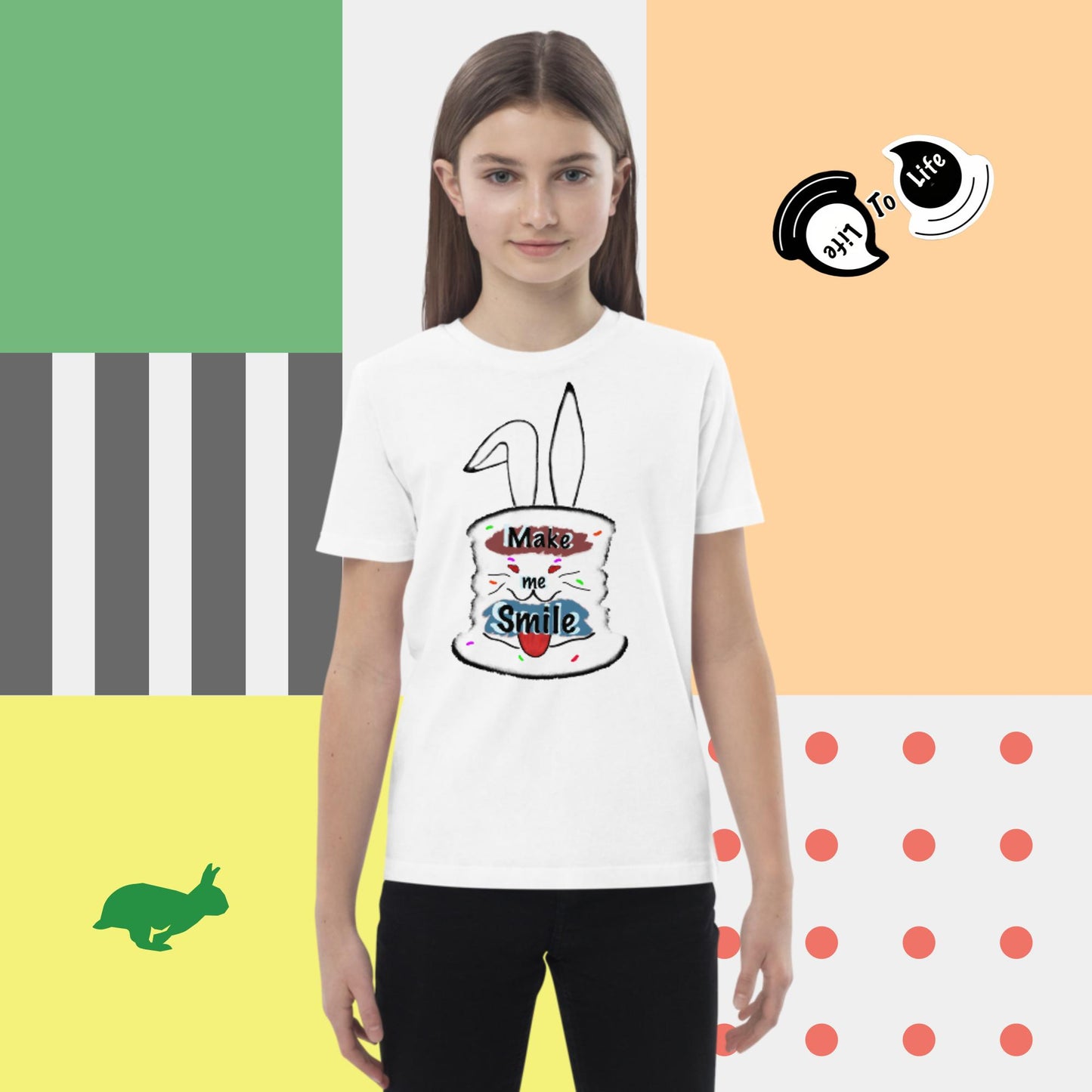 Make me smile! Organic cotton kids t-shirt