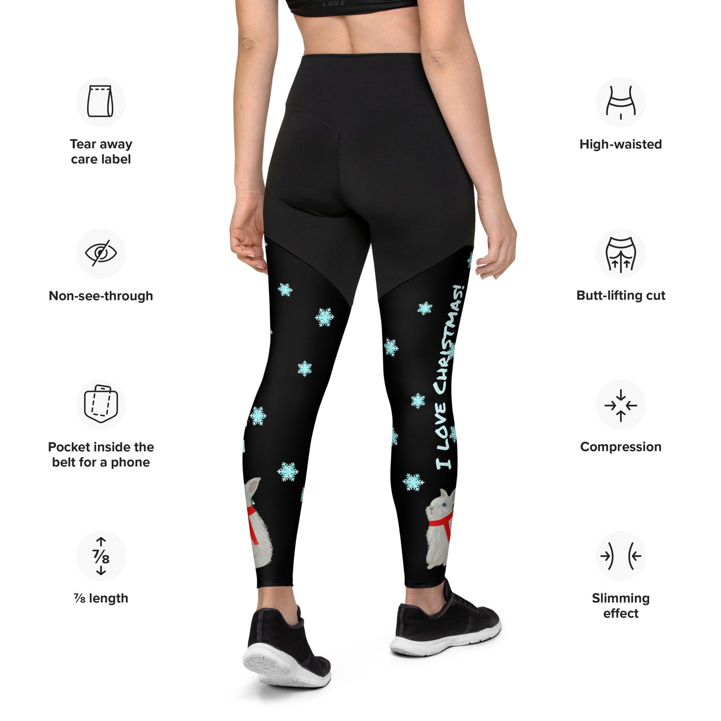 I love Christmas! Women's sports Leggings