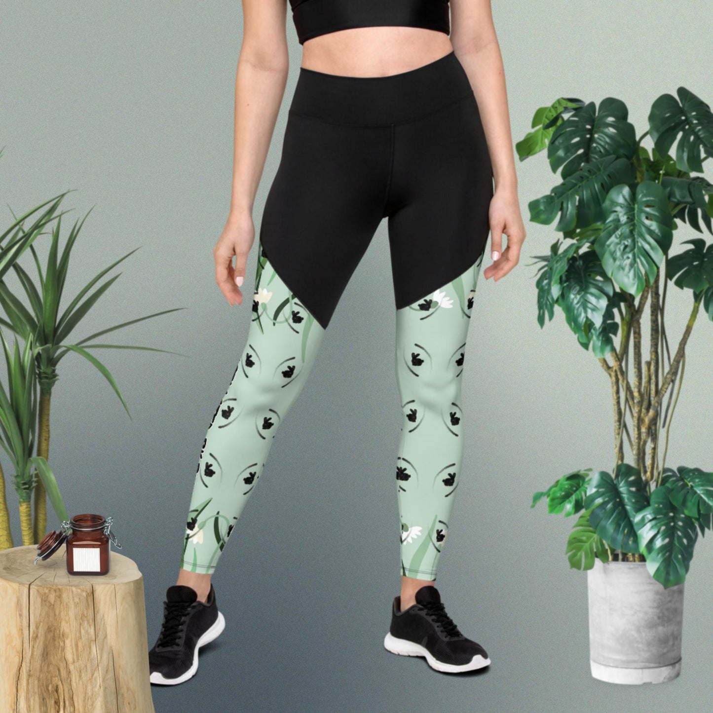 Easily distracted by bunnies! Women's sports Leggings