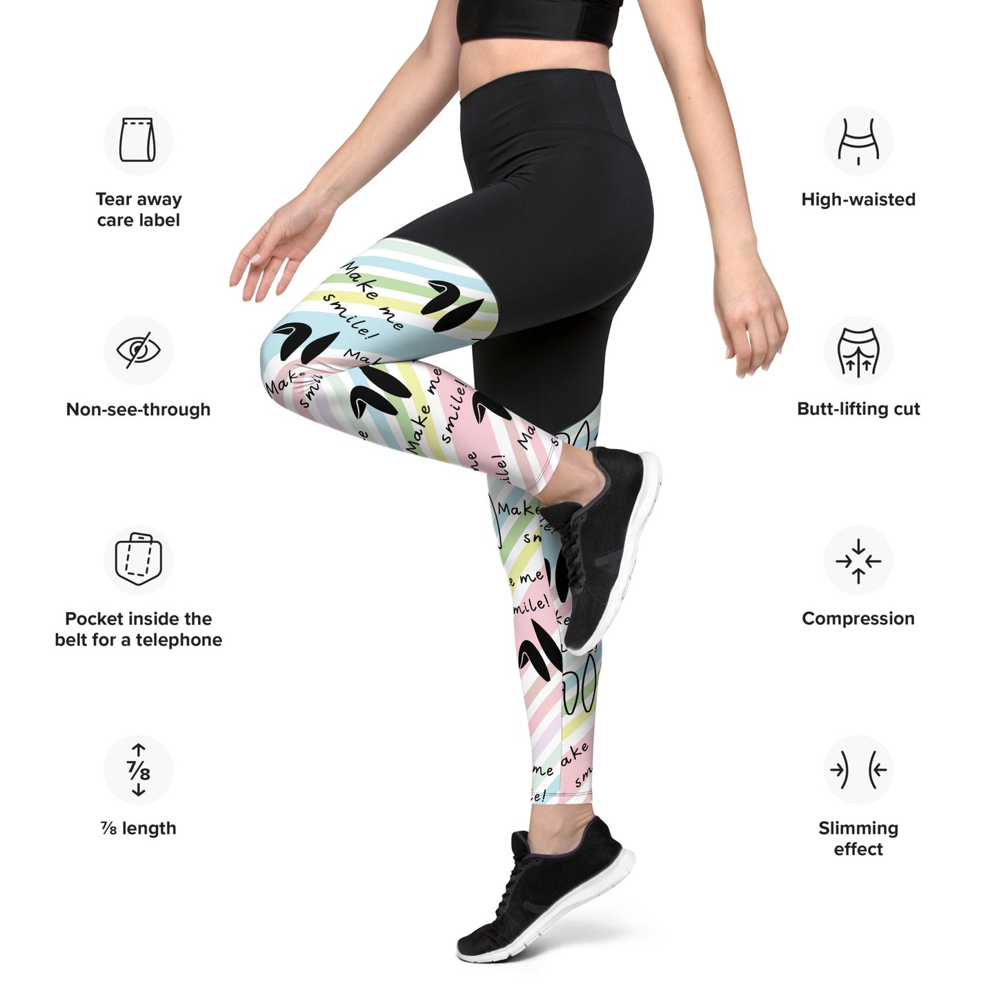 Make me smile! Sports Leggings