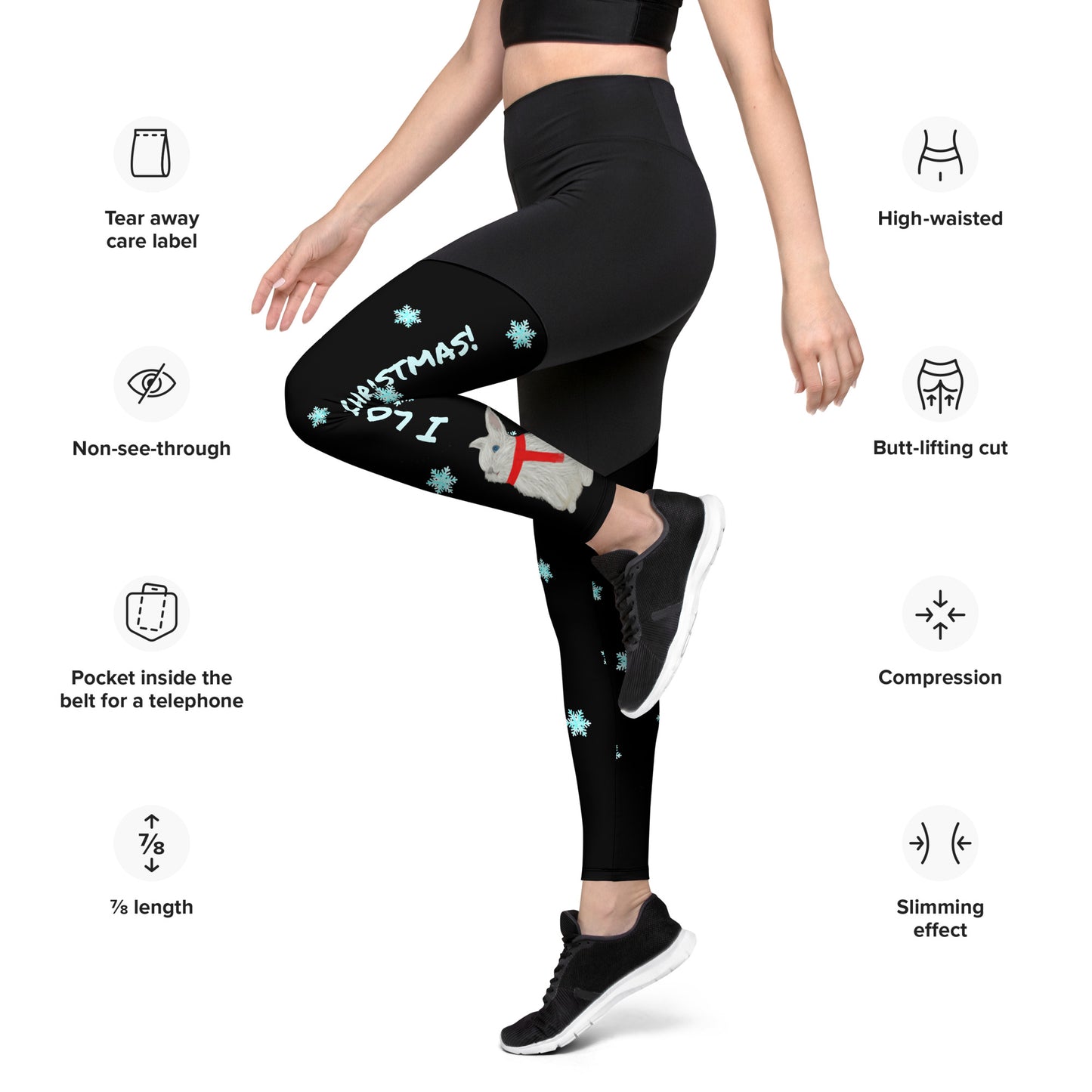 I love Christmas! Women's sports Leggings