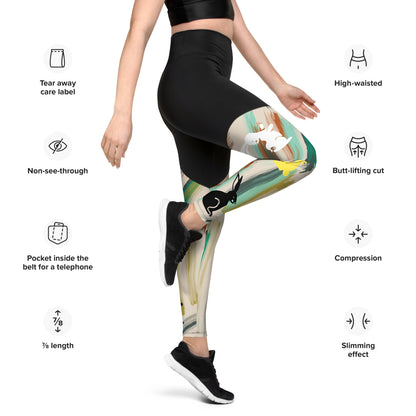 Bunny nature! Women's sports Leggings