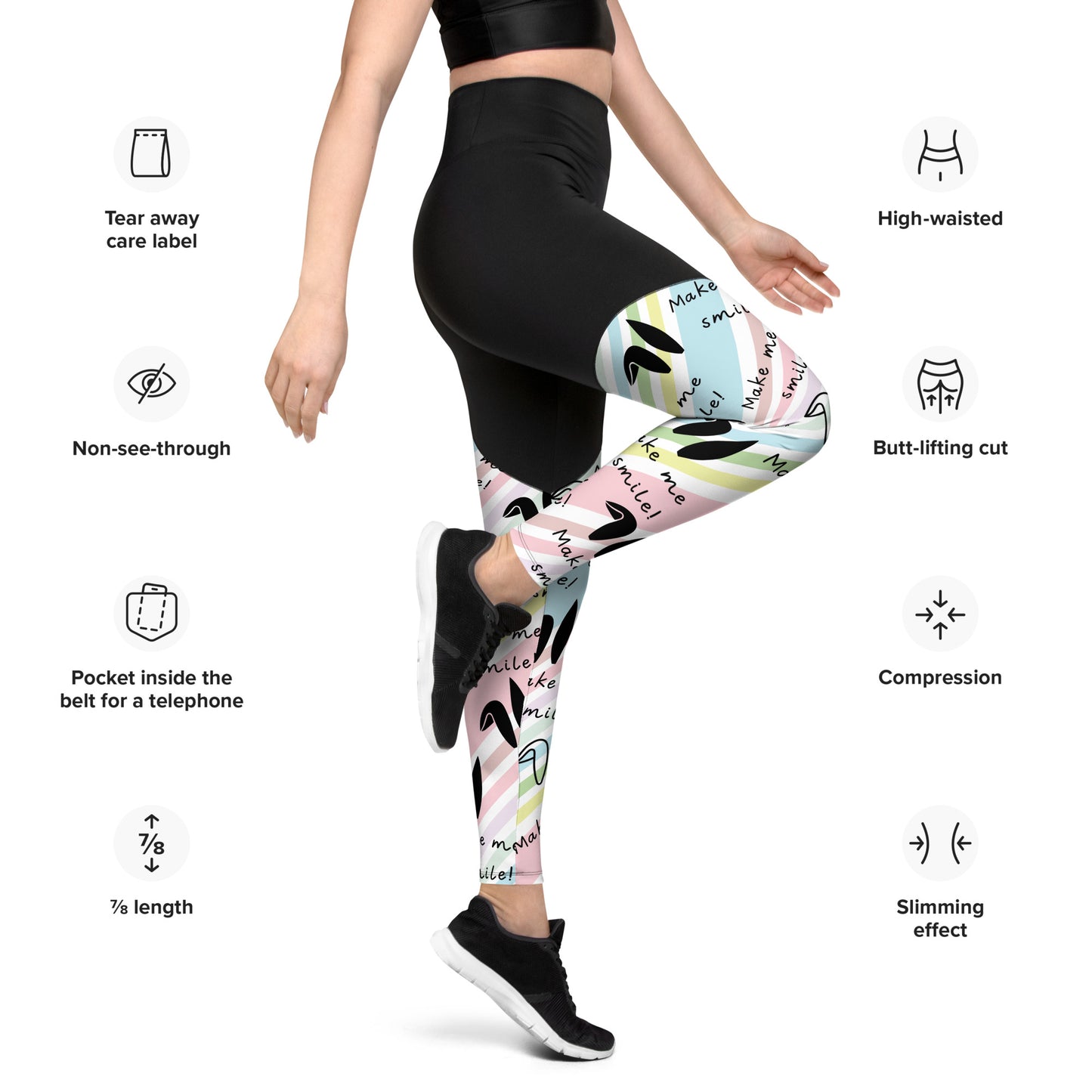 Make me smile! Sports Leggings