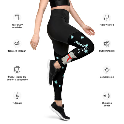 I love Christmas! Women's sports Leggings