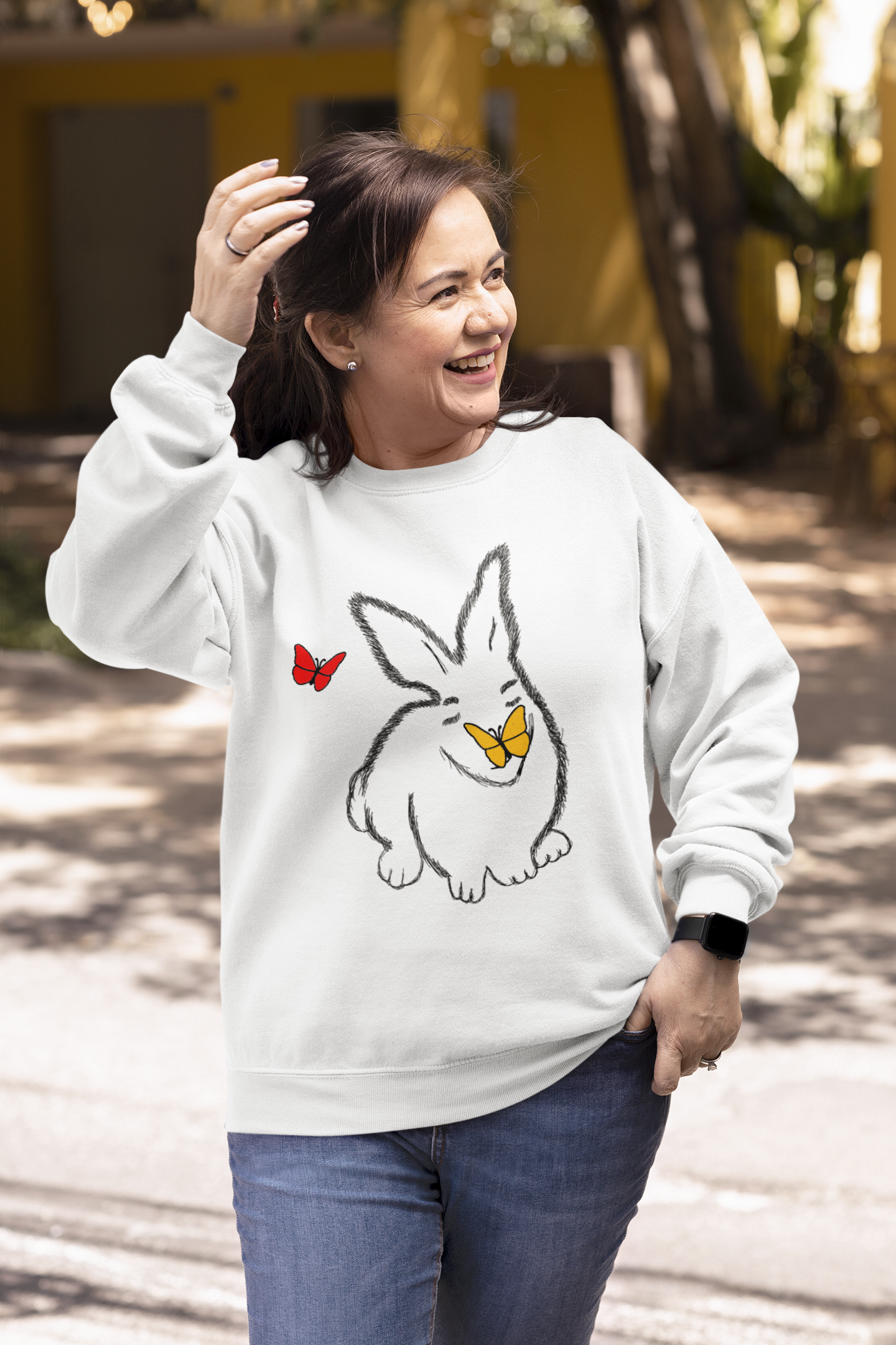 The life of a bunny! Unisex organic sweatshirt