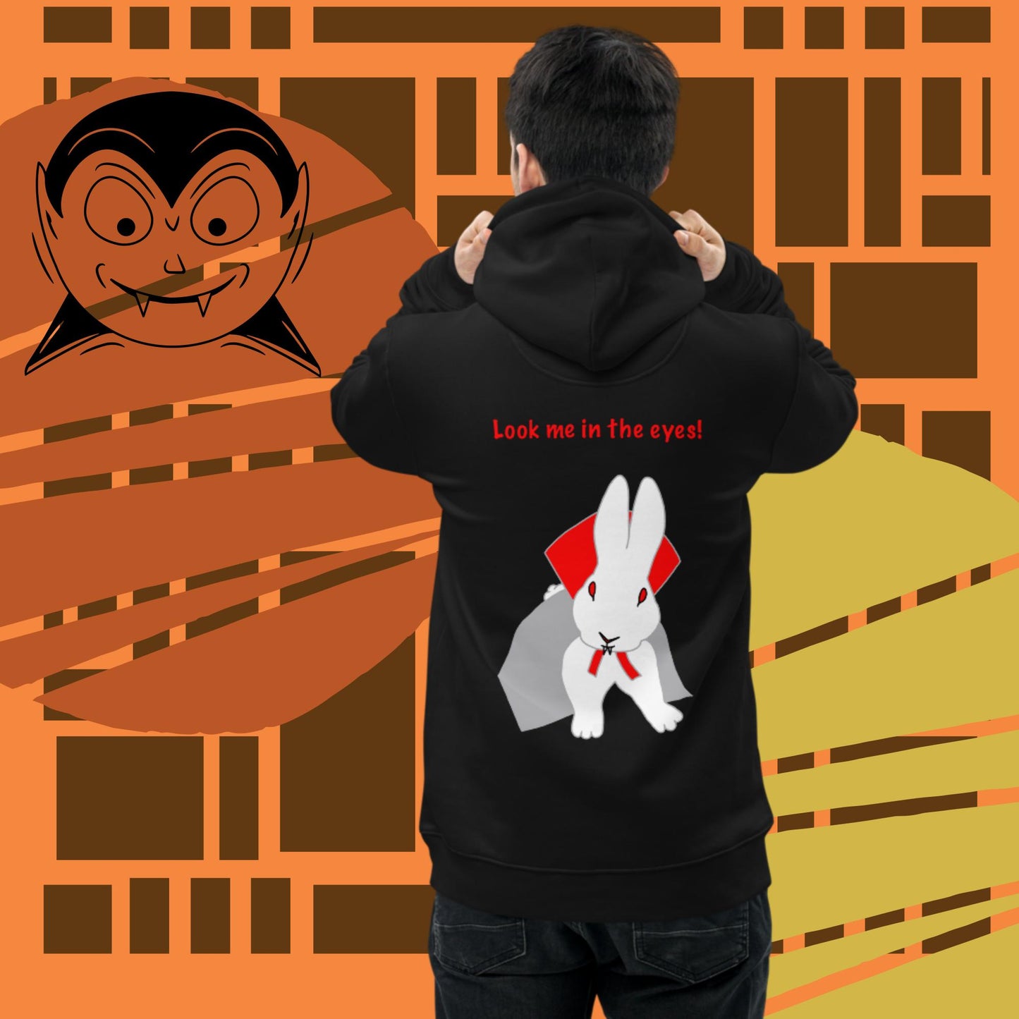 Look me in the eyes! Unisex essential eco hoodie