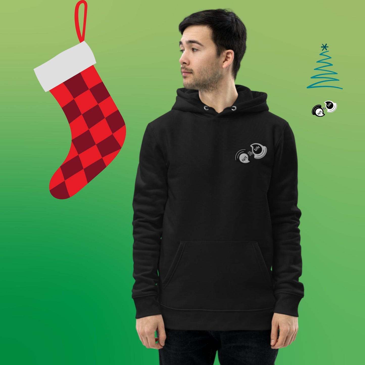 I love Christmas! Unisex essential eco hoodie