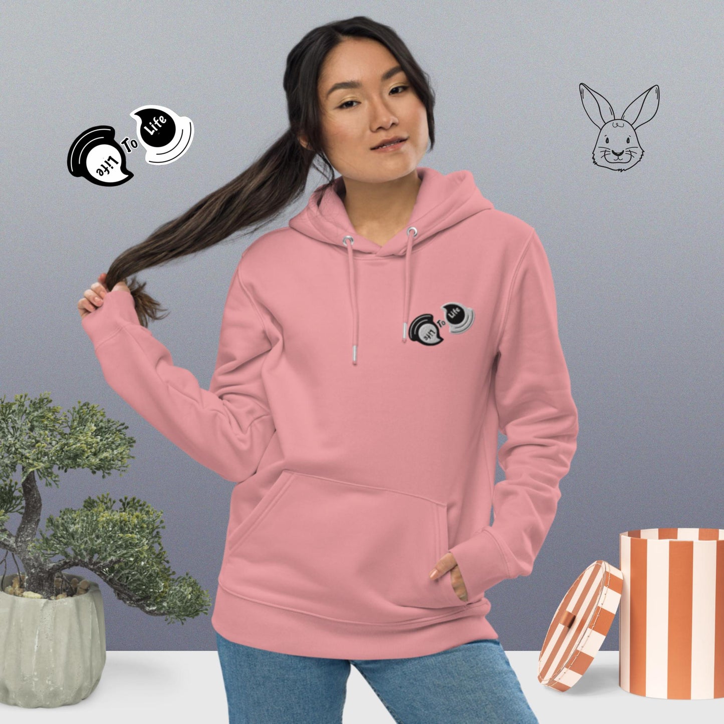 Make me smile! Unisex essential eco hoodie